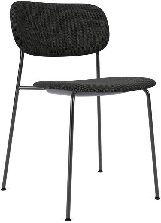 Audo Copenhagen Co eetkamerstoel gestoffeerd Re-wool 0198 zwart