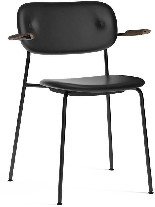 Audo Copenhagen Co eetkamerstoel met arm leder Dakar 0842 donker