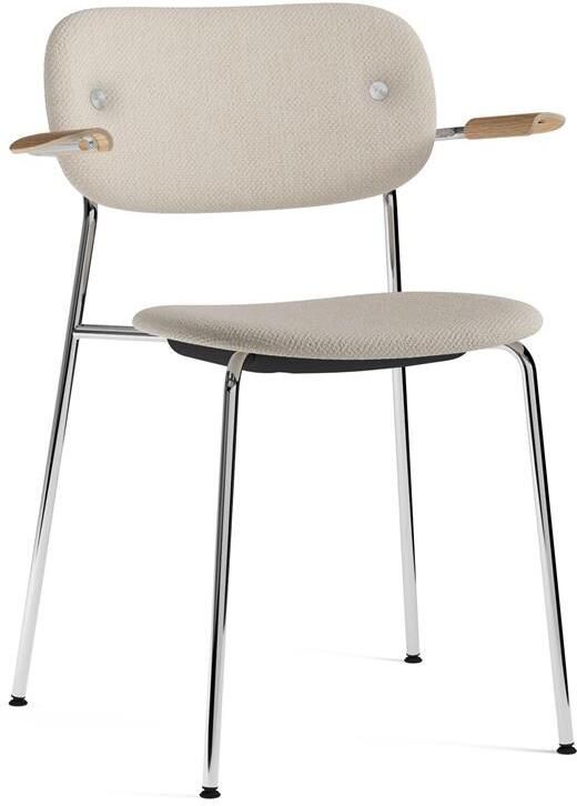 Audo Copenhagen Co eetkamerstoel met arm stof Doppiopanama