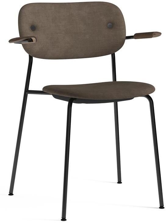 Audo Copenhagen Co eetkamerstoel met arm stof Remix 3 donker