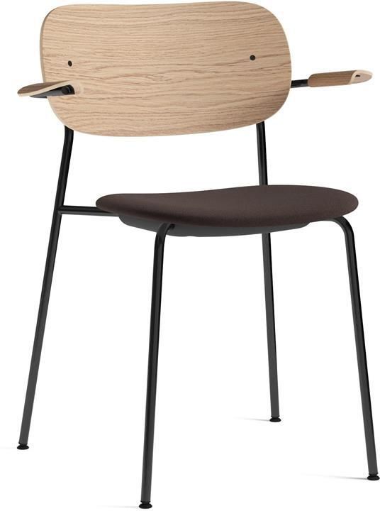 Audo Copenhagen Co eetkamerstoel met arm zitting Remix 3 naturel