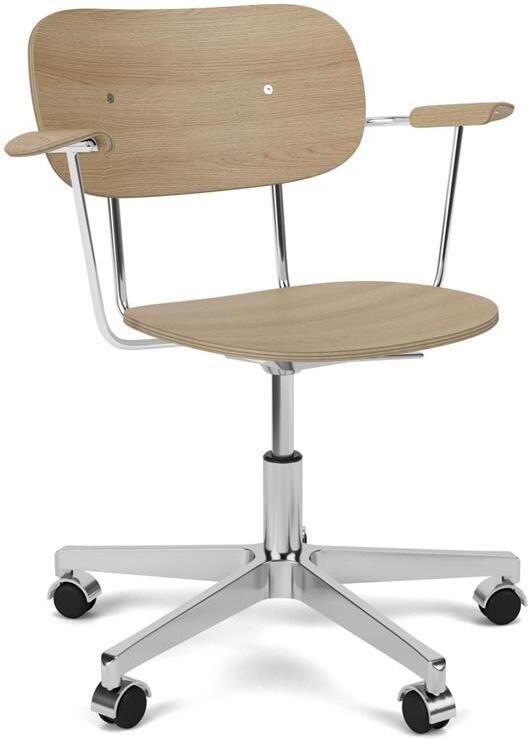 Audo Copenhagen Co Task bureaustoel naturel eiken|aluminium