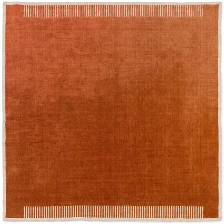 Audo Copenhagen Duomo vloerkleed 270x270 Terracotta Red