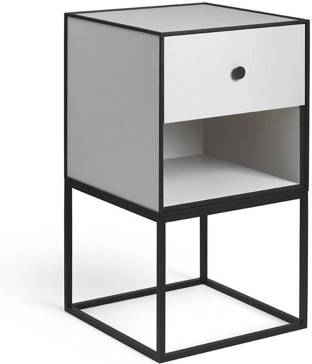 Audo Copenhagen Frame 35 nachtkastje met 1 lade lichtgrijs