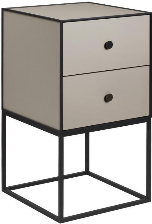 Audo Copenhagen Frame 35 nachtkastje met 2 laden zand