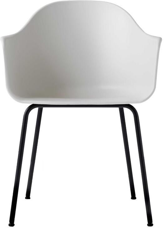 Audo Copenhagen Harbour eetkamerstoel zwart staal Light Grey
