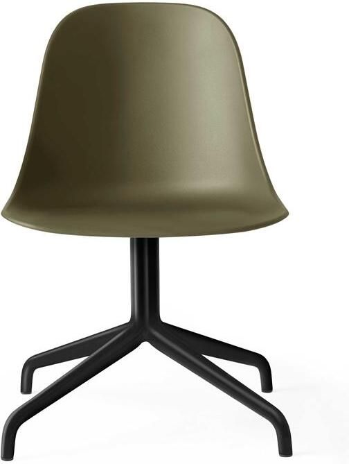 Audo Copenhagen Harbour Side Swivel stoel zwart Olive