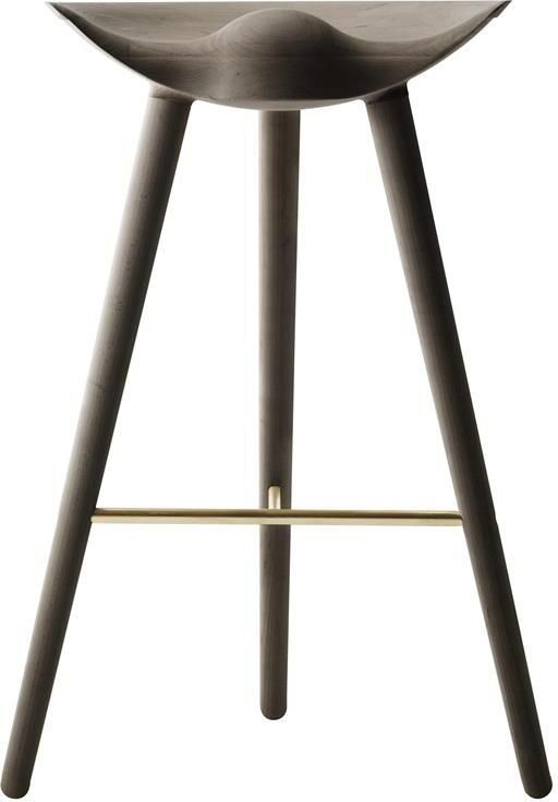 Audo Copenhagen ML42 barkruk H81 bruin geolied eiken messing