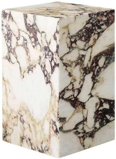 Audo Copenhagen Plinth Tall bijzettafel 30x30 Calacatta Viola marmer - Foto 2