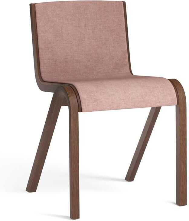 Audo Copenhagen Ready eetkamerstoel rood eiken gestoffeerd Canvas 2