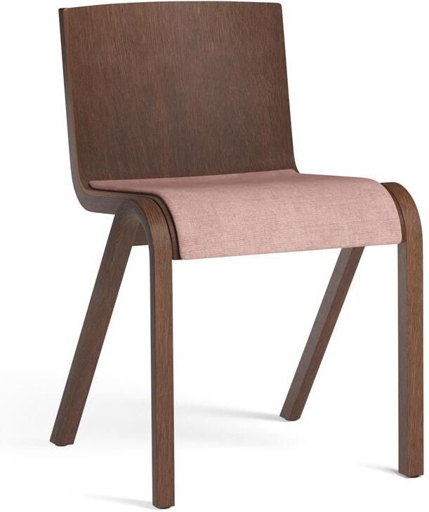 Audo Copenhagen Ready eetkamerstoel rood eiken zitting Canvas 2 356