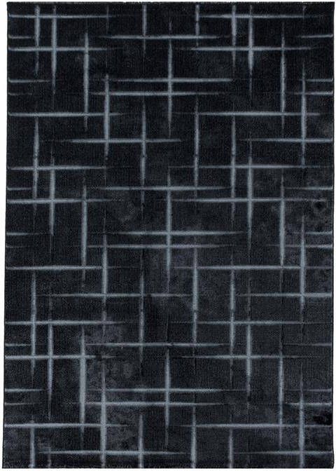 Decor24-AY Modern laagpolig vloerkleed Costa zwart 3521 240x340 cm