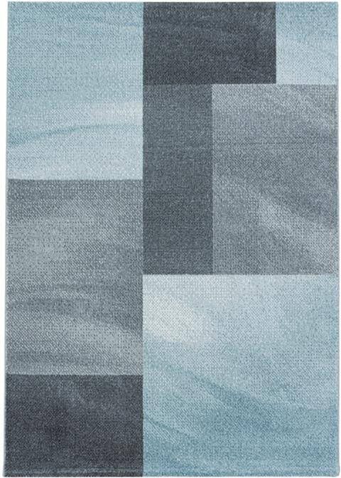 Decor24-AY Modern laagpolig vloerkleed Efor blauw 3712 140x200 cm