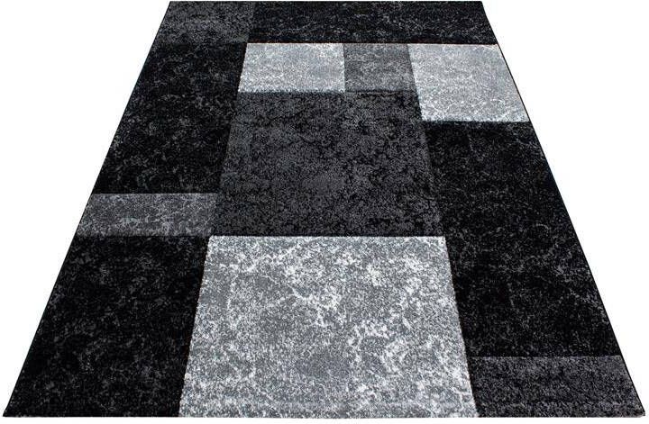 Decor24-AY Modern laagpolig vloerkleed Hawaii zwart 120x170 cm