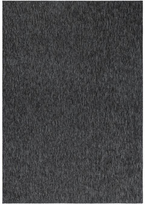 Decor24-AY Modern laagpolig vloerkleed Nizza antraciet 80x250 cm