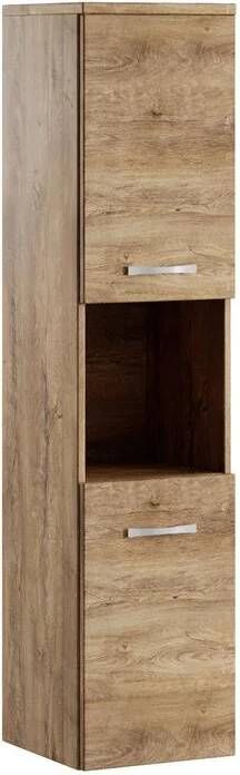 Badplaats Badkamerkast Montreal 30 x 30 x 131 cm Bruin eiken