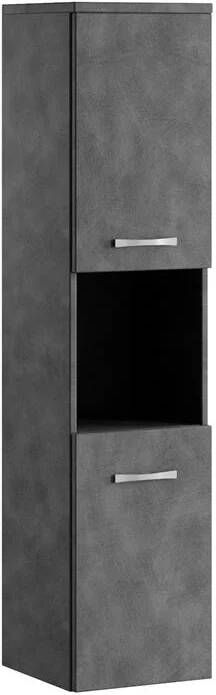 Badplaats Badkamerkast Montreal 30 x 30 x 131 cm Donker grijs