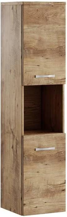 Badplaats Badkamerkast Montreal 30 x 30 x 131 cm Kastanje eiken