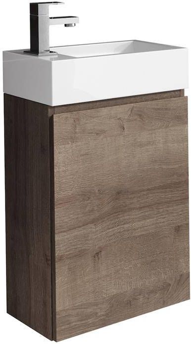 Badplaats Toiletmeubel Angela 40 cm x 22 cm Bruin eiken
