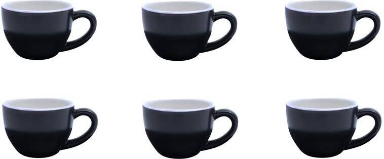 Barista Innovations Nero Espressokopje Set van 6 -75ml Matt Bla