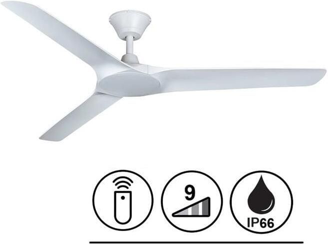 Beacon Lucci Air Plafondventilator Abyss Wit Ø 142cm IP66 incl. Remote