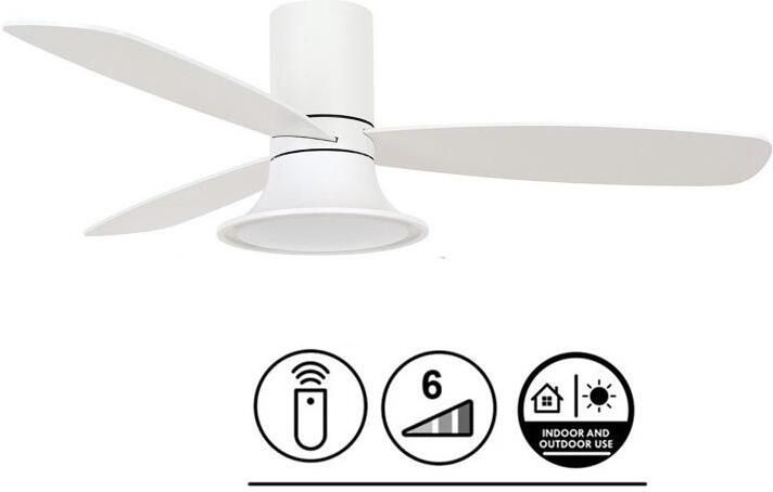 Beacon Lucci Air Plafondventilator Flusso Wit 18W Led Ø 132cm