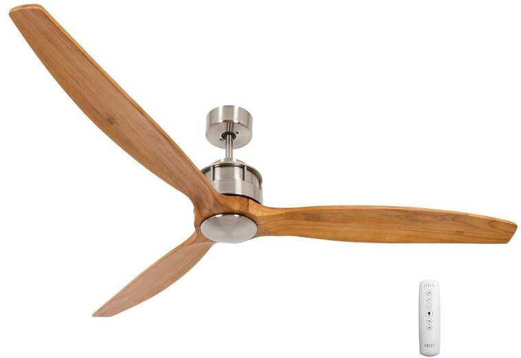 Beacon Lucci Air Plafondventilator Airfusion Akmani RVS & Teak 152cm