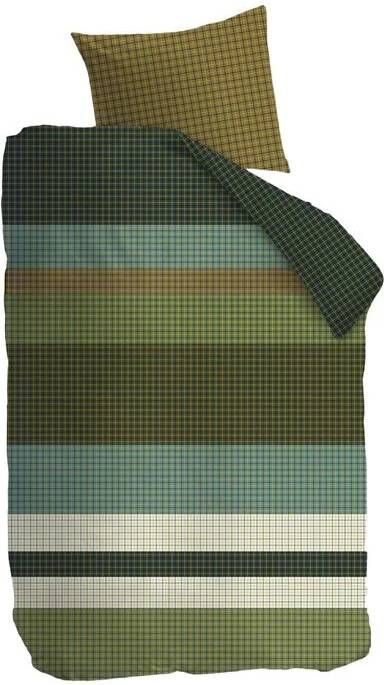 Beddinghouse Juno Dekbedovertrek 140 x 200 220 cm Groen - Foto 1