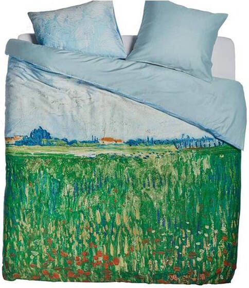 Beddinghouse x Van Gogh Museum dekbedovertrek Field with Poppies green