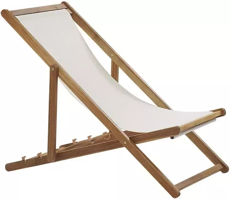 Beliani ANZIO Strandstoel Lichte houtkleur Polyester