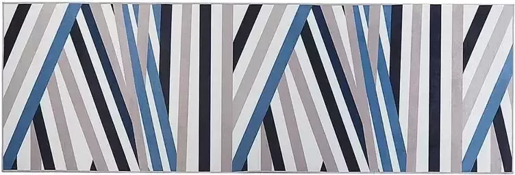 Beliani ARTHUR Laagpolig vloerkleed Multicolor 80 x 240 cm Polyester