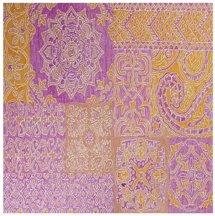 Beliani Vloerkleed vintage meerkleurig 200 x 200 cm AVANOS - Foto 3