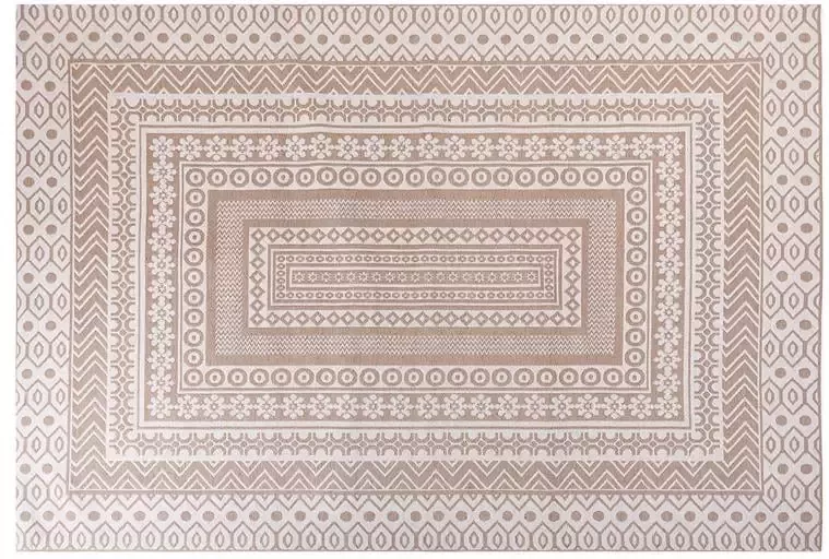 Beliani BAGLAR Jute vloerkleed Beige Wit 160 x 230 cm Jute - Foto 3