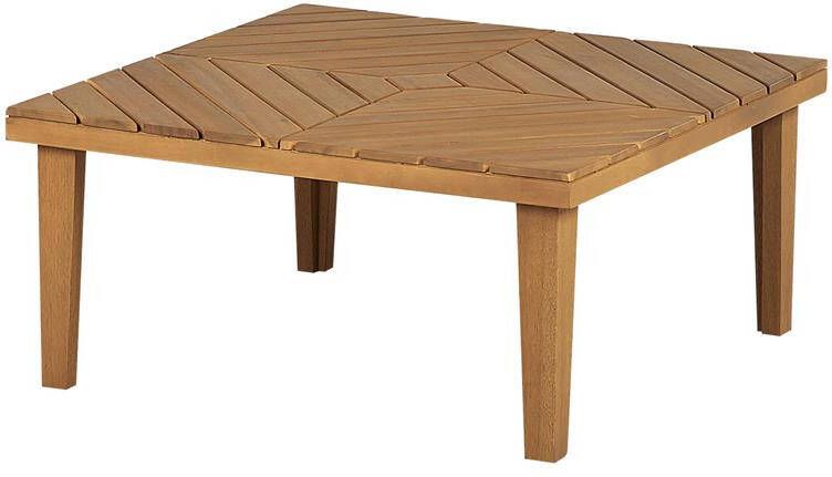 Beliani BARATTI Tuintafel Lichte houtkleur 70 x 70 cm Acaciahout - Foto 2