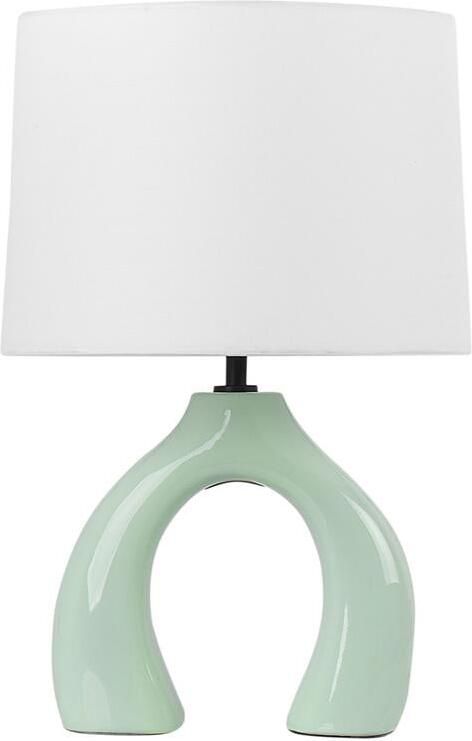 Beliani ABBIE Tafellamp Lichtgroen Keramiek