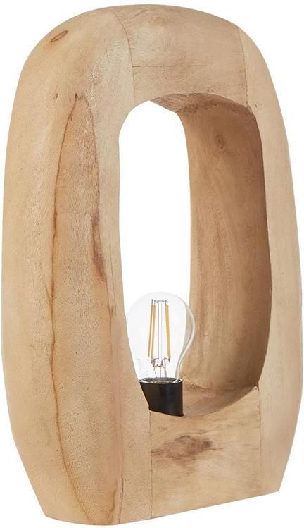 Beliani AJAY Tafellamp Lichthout Mangohout