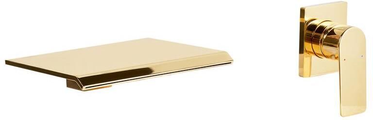 Beliani APONWAO Wandgemonteerde mengkraan Goud Messing