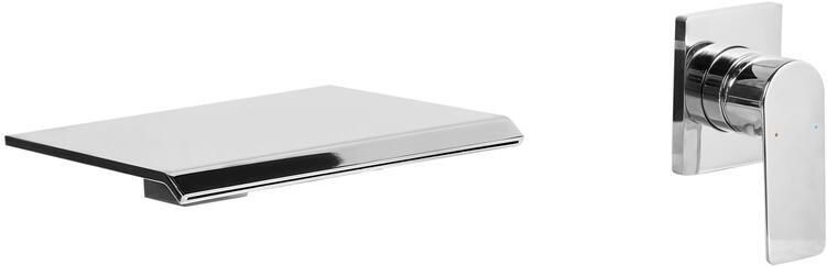 Beliani APONWAO Wandgemonteerde mengkraan Zilver Messing