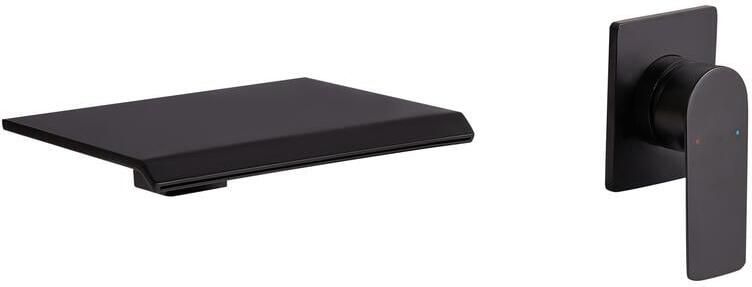 Beliani APONWAO Wandgemonteerde mengkraan Zwart Messing