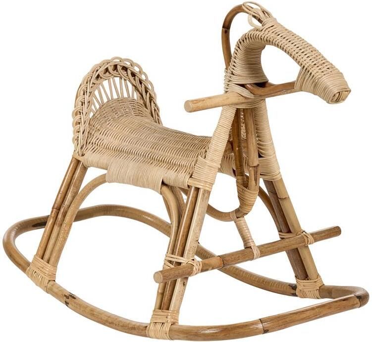 Beliani ARILLAS Schommelpaard Natuurlijk Rotan