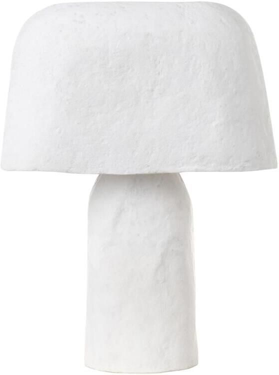 Beliani CARRASCO Tafellamp Wit Papier-maché