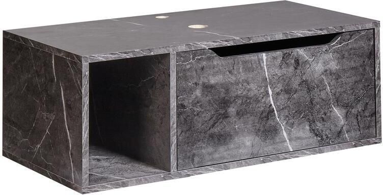 Beliani CASCAVEL Badkamerkast Zwart 80 x 40 cm MDP