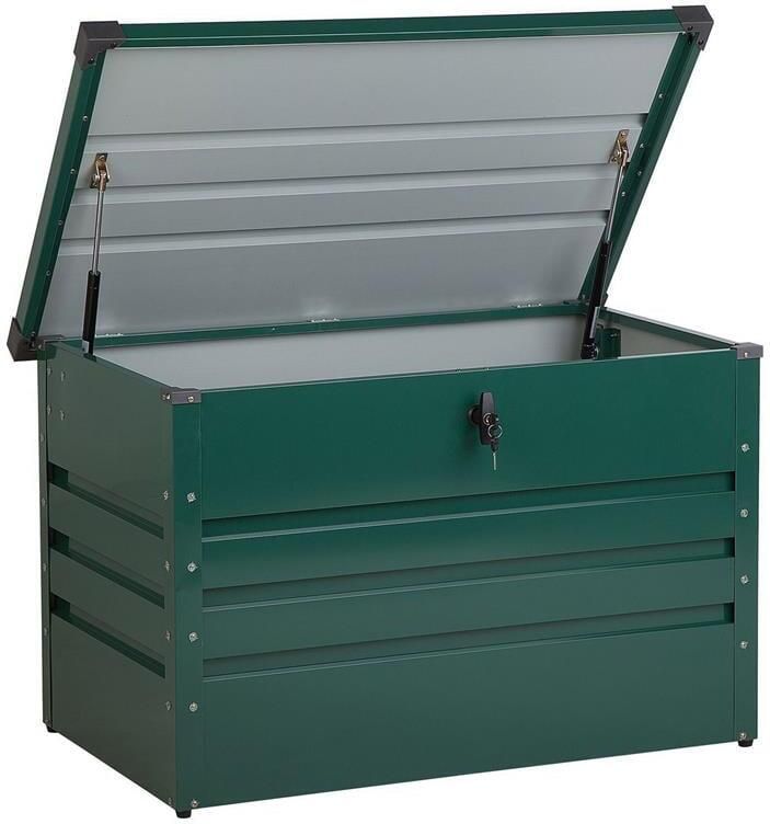 Beliani CEBROSA S Kussenbox Groen Staal