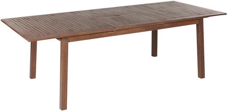 Beliani -CESANA -Tuintafel-Donkerhout-100 x 180|240 cm-Acaciahout