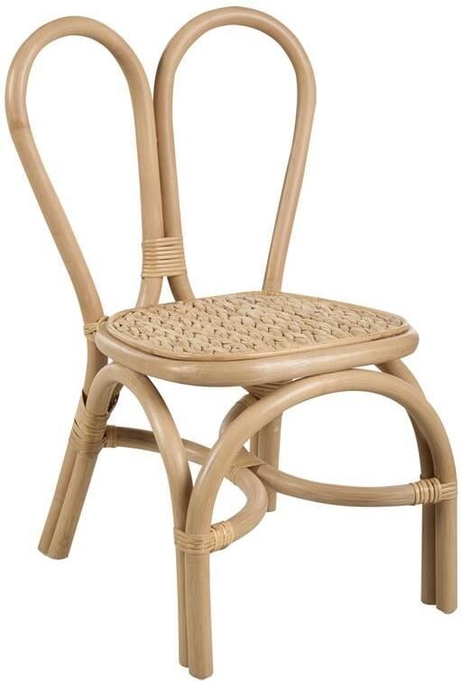 Beliani DESIMI Kinderstoel Natuurlijk Rotan