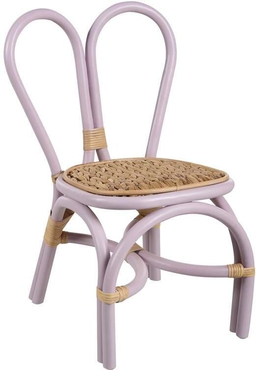 Beliani DESIMI Kinderstoel Paars Rotan