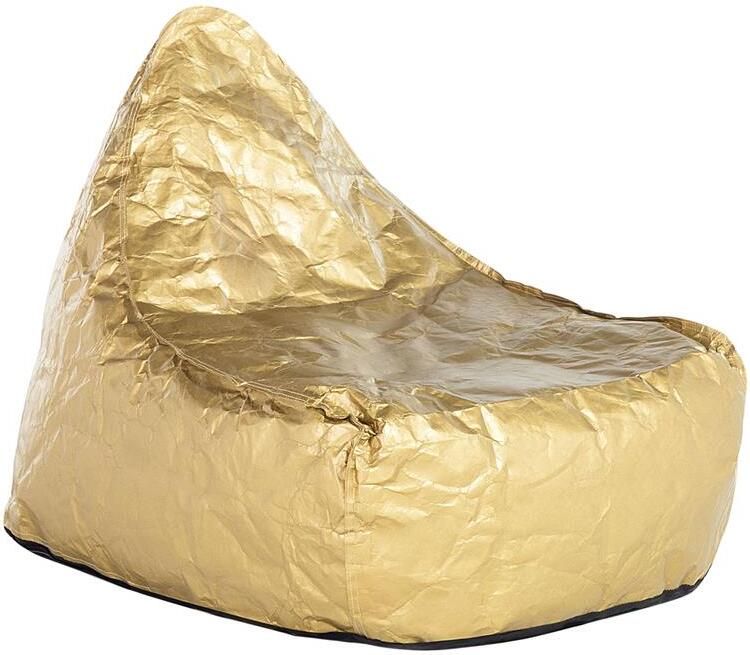 Beliani DROP Zitzak Goud