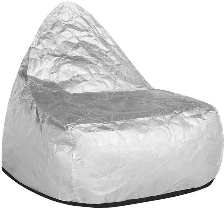 Beliani DROP Zitzak Zilver