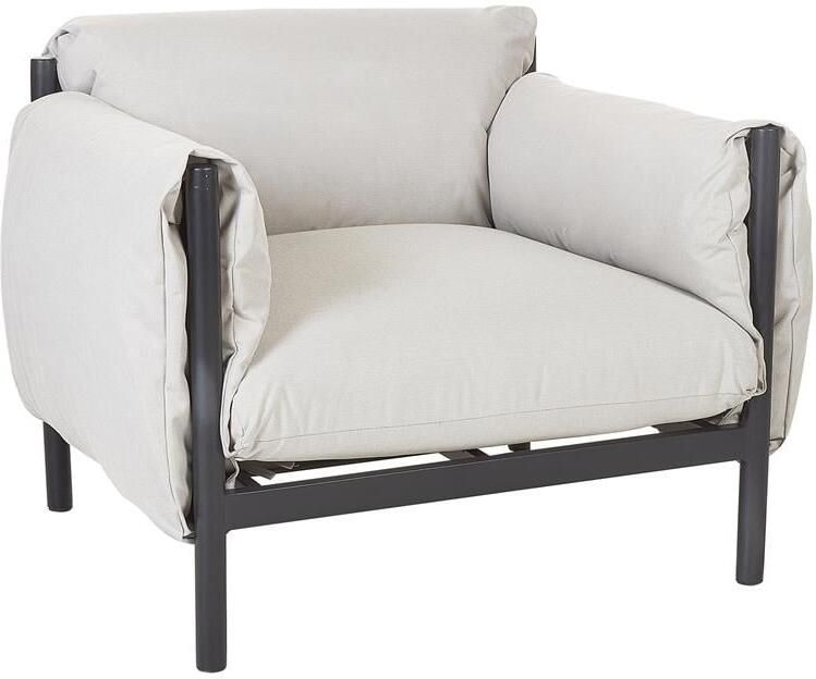 Beliani ESPERIA Tuinstoel Lichtgrijs Aluminium