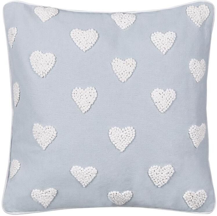 Beliani GAZANIA Sierkussen Grijs 45 x 45 cm Katoen